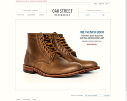 Oakstreet Boot Makers' website